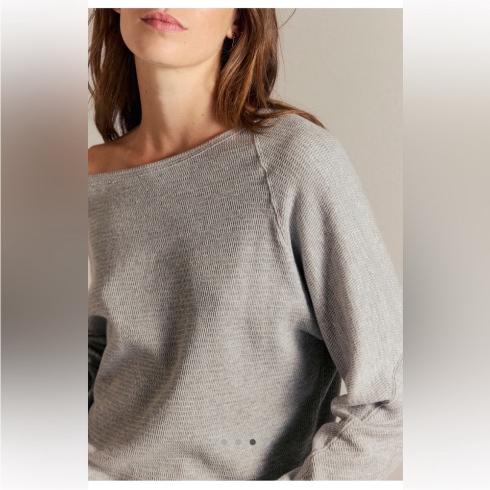 Free People NWT Jess Long Sleeve Size Medium in Heather Gray - Picture 3 of 12